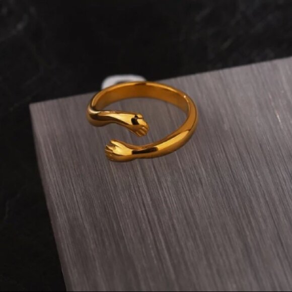 🤗 Gold plated hug ring - Picture 5 of 6